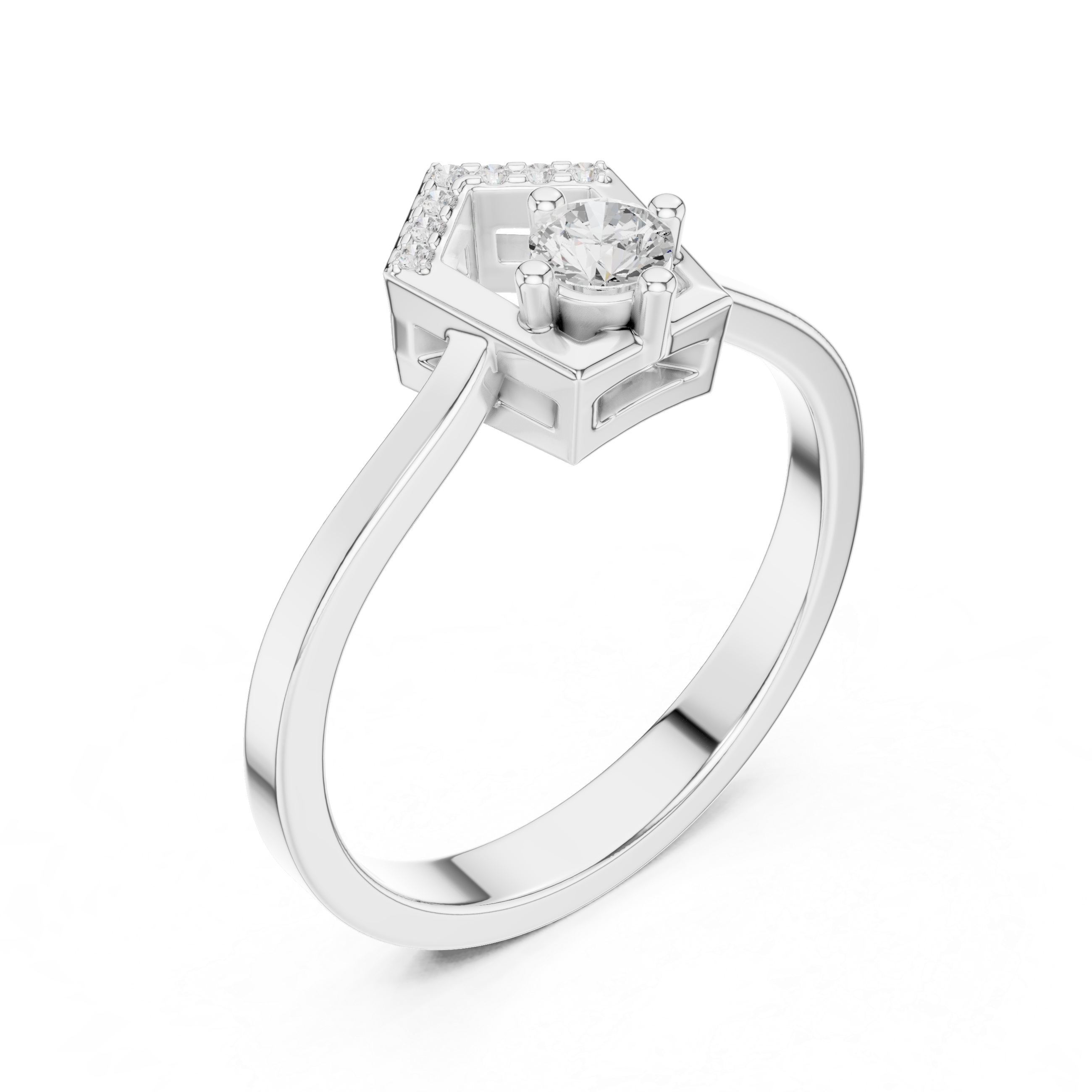 Crystal Canyon Lab Grown Diamond Ring
