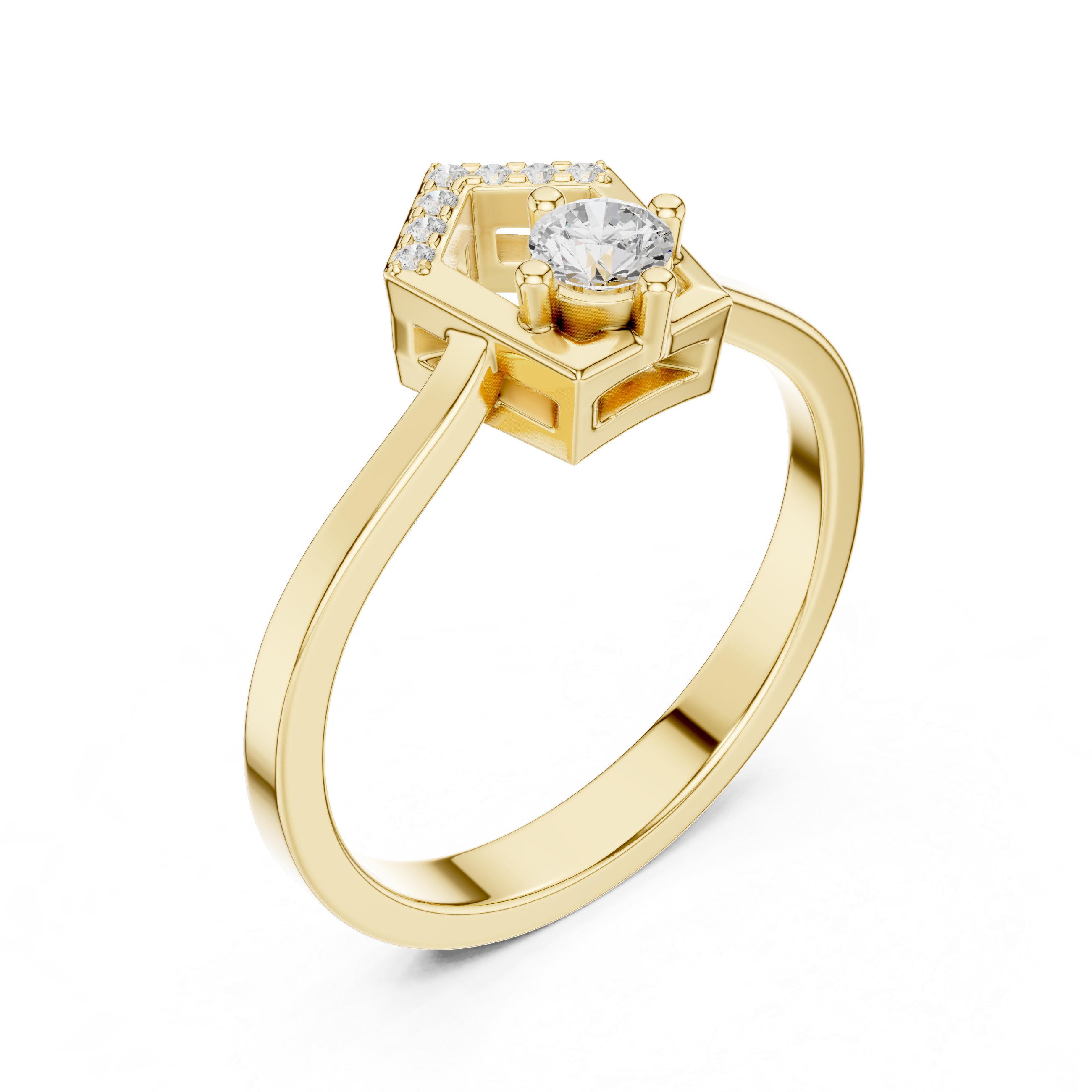 Crystal Canyon Lab Grown Diamond Ring