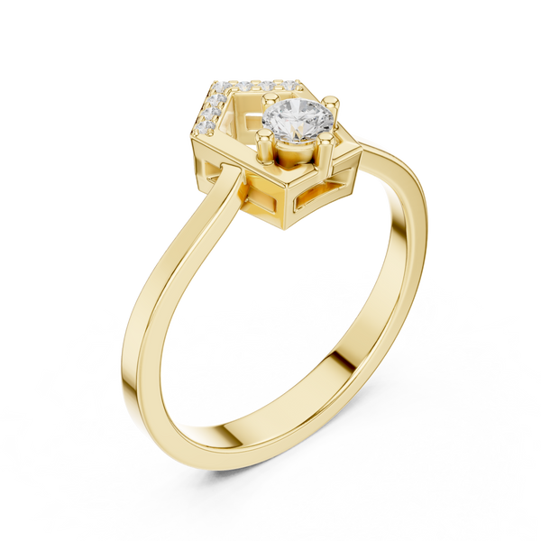 Crystal Canyon Lab Grown Diamond Ring