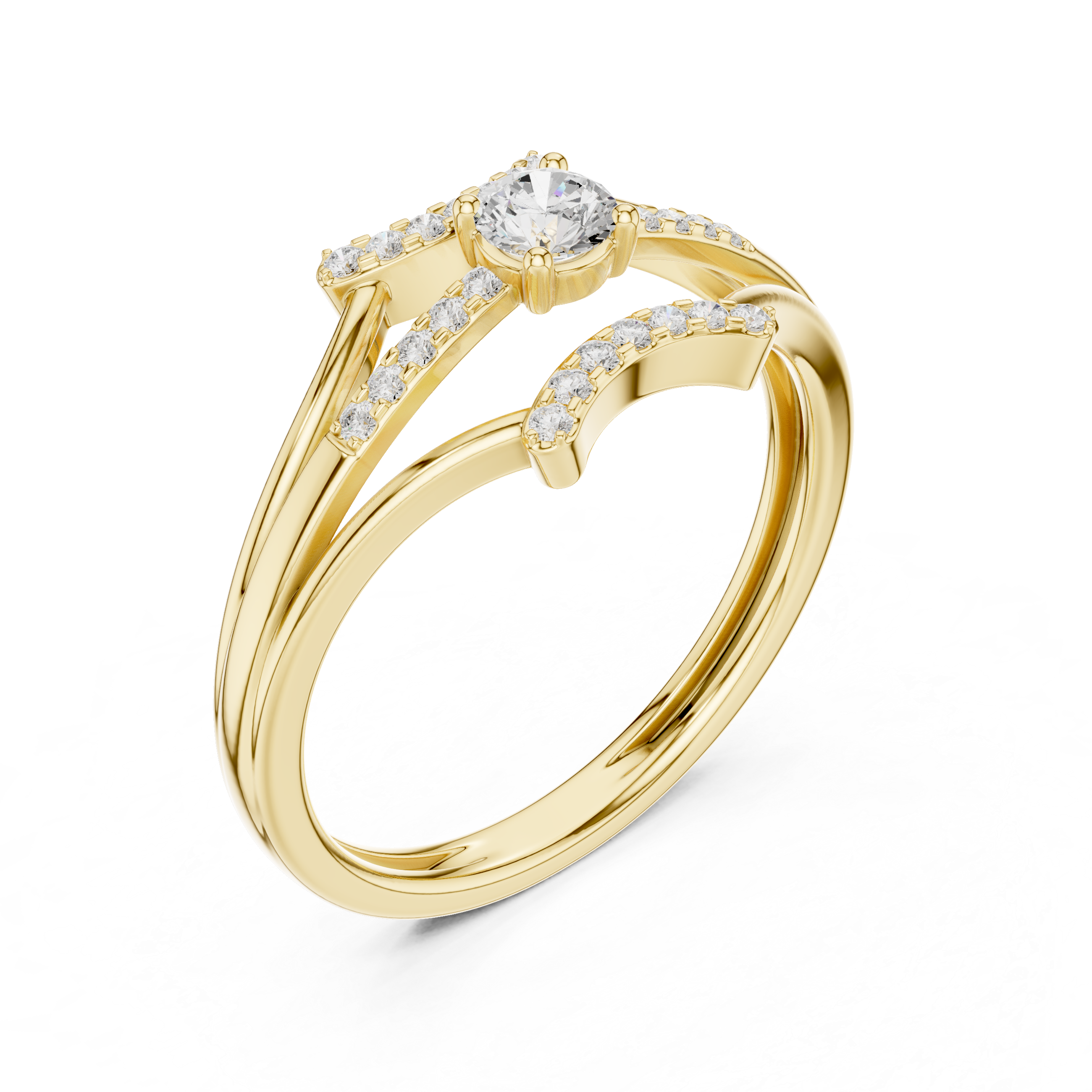 Indigo Bloom Lab Grown Diamond Ring