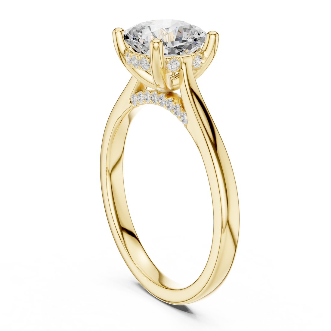 Seaside Pearl Lab Grown Diamond Ring