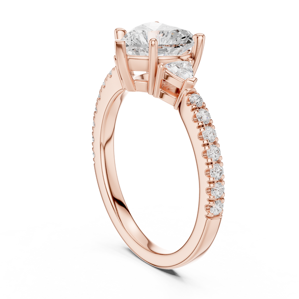 Shining Blossom Lab Grown Diamond Ring