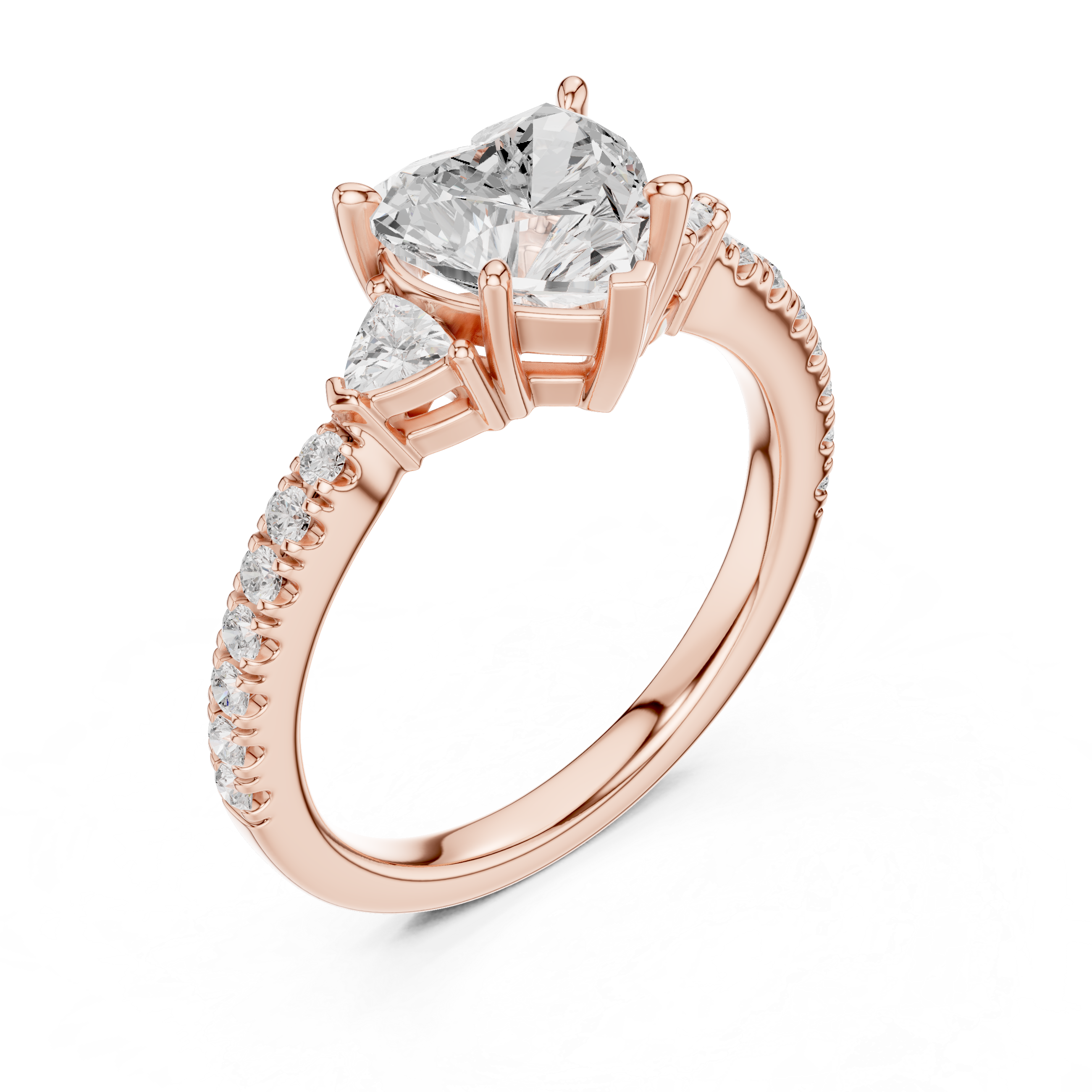 Shining Blossom Lab Grown Diamond Ring
