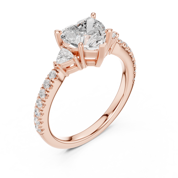 Shining Blossom Lab Grown Diamond Ring