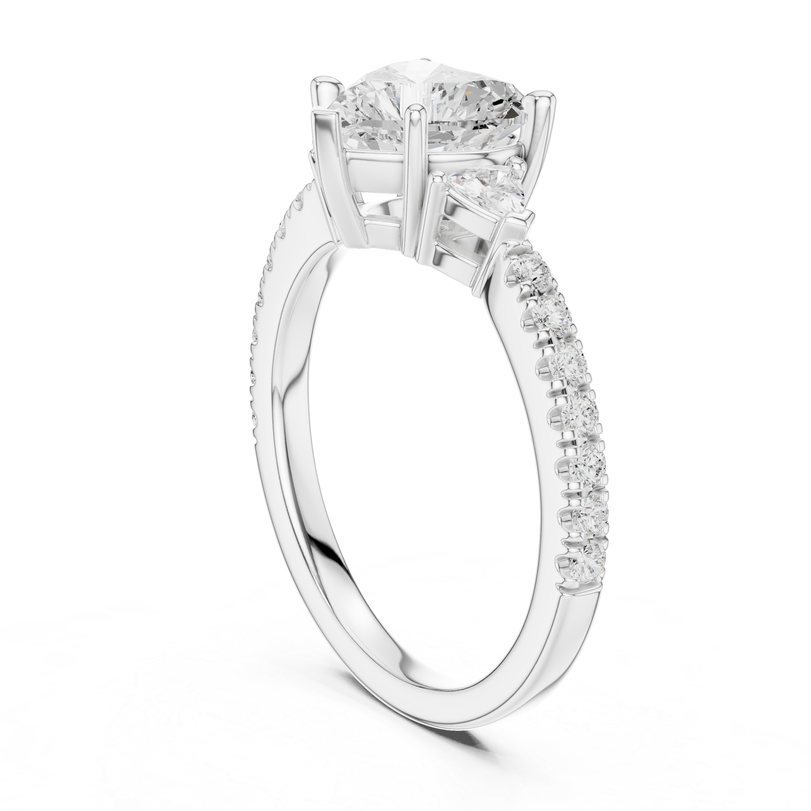 Shining Blossom Lab Grown Diamond Ring