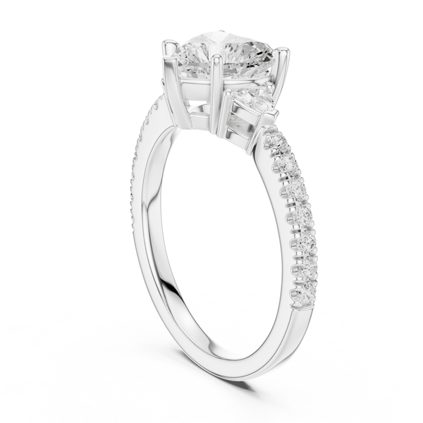 Shining Blossom Lab Grown Diamond Ring