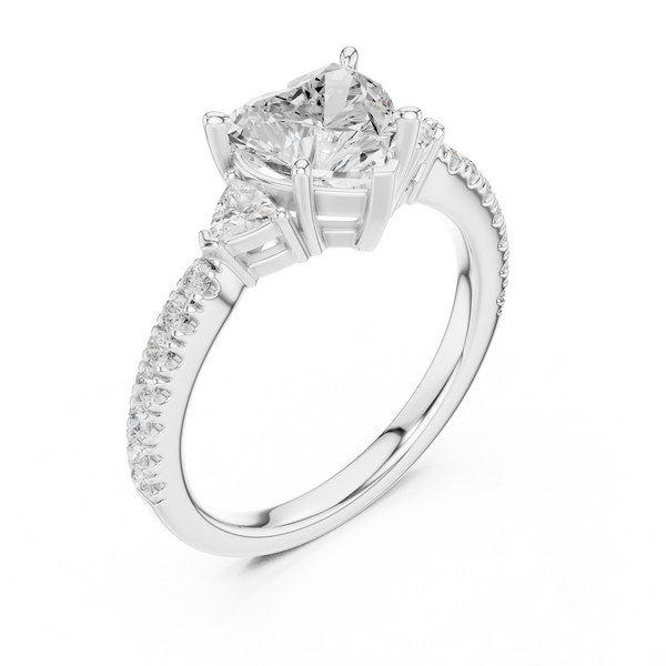 Shining Blossom Lab Grown Diamond Ring