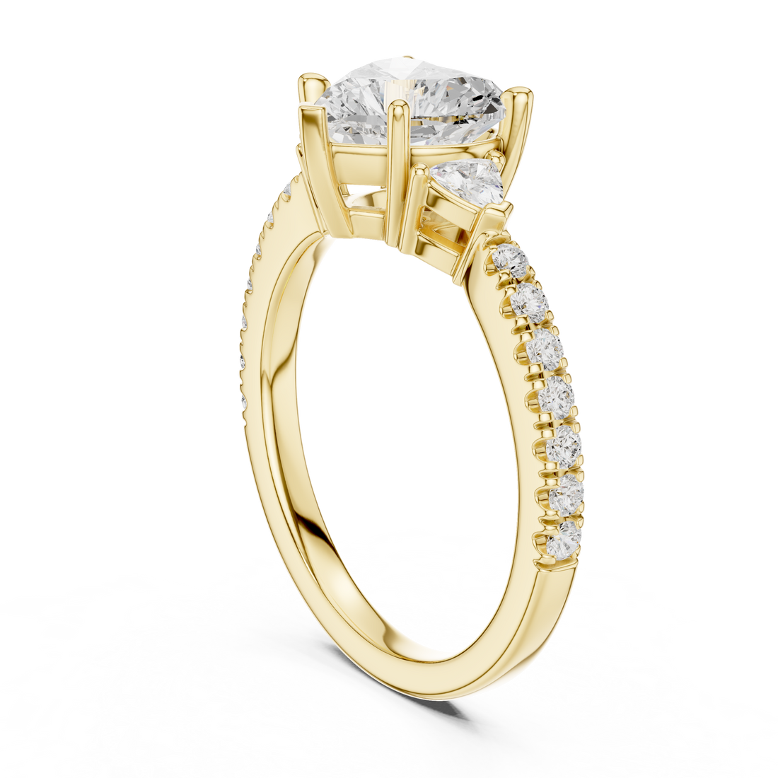Shining Blossom Lab Grown Diamond Ring