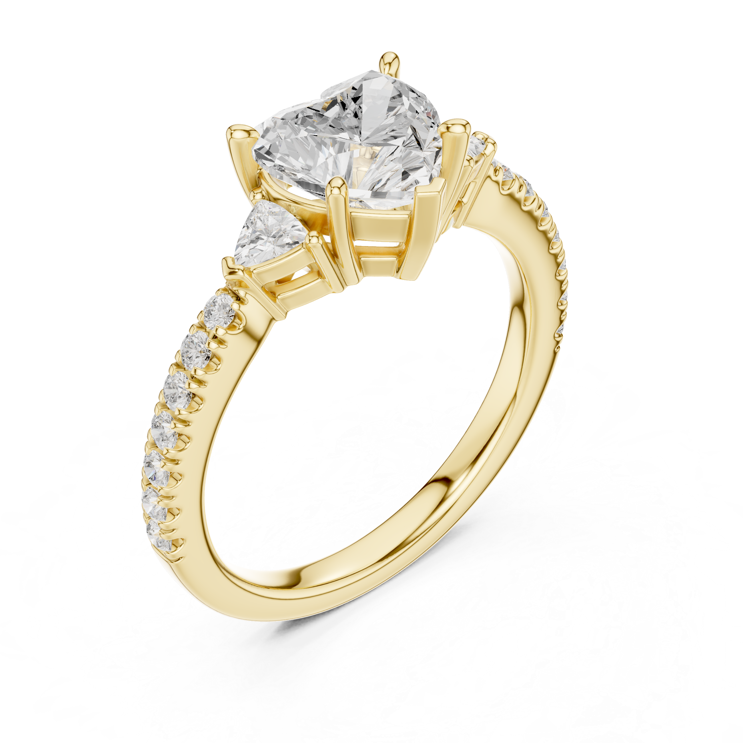 Shining Blossom Lab Grown Diamond Ring