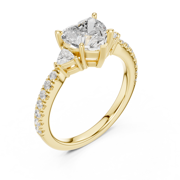 Shining Blossom Lab Grown Diamond Ring