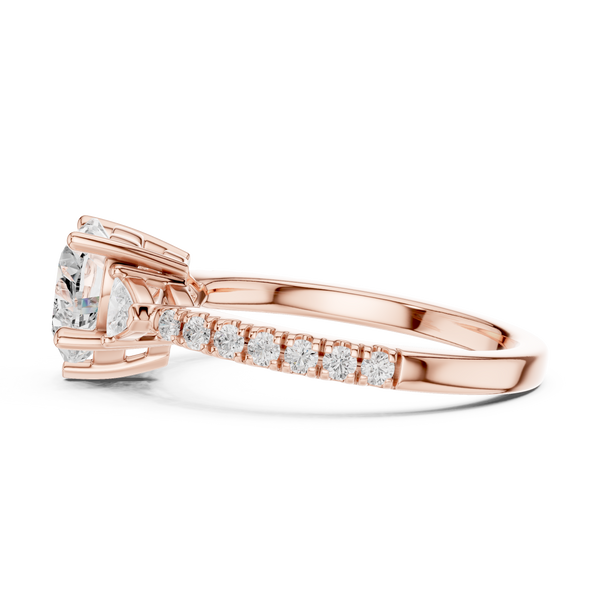 Shining Blossom Lab Grown Diamond Ring
