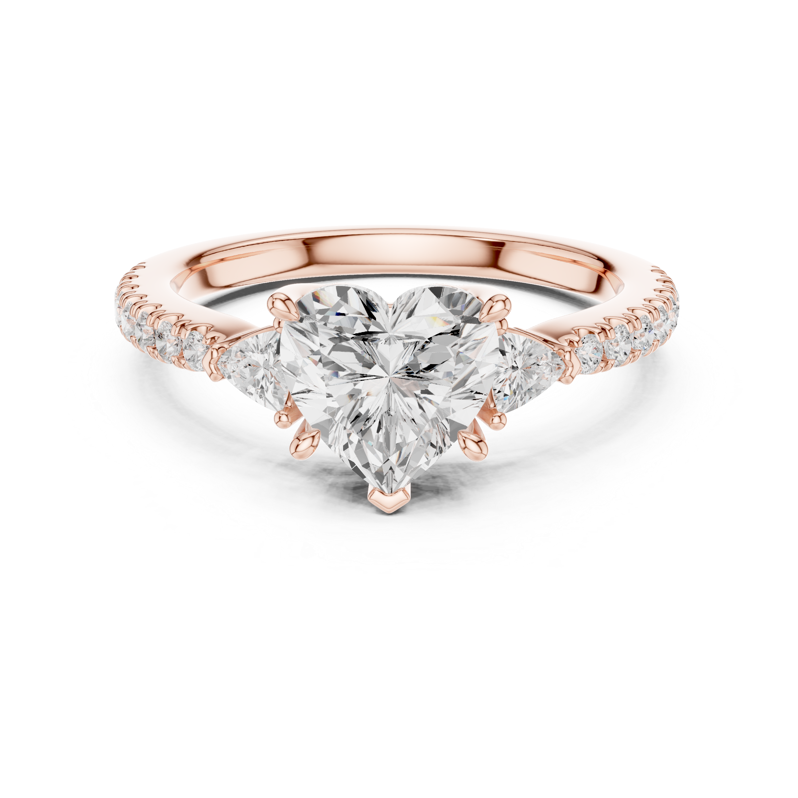 Shining Blossom Lab Grown Diamond Ring
