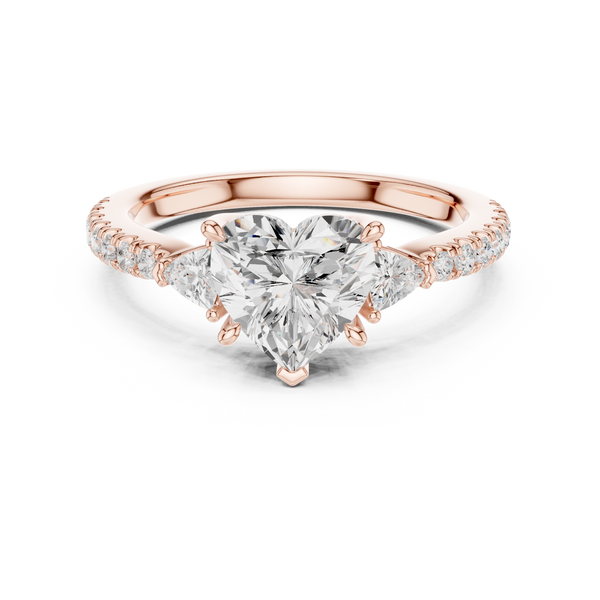 Shining Blossom Lab Grown Diamond Ring