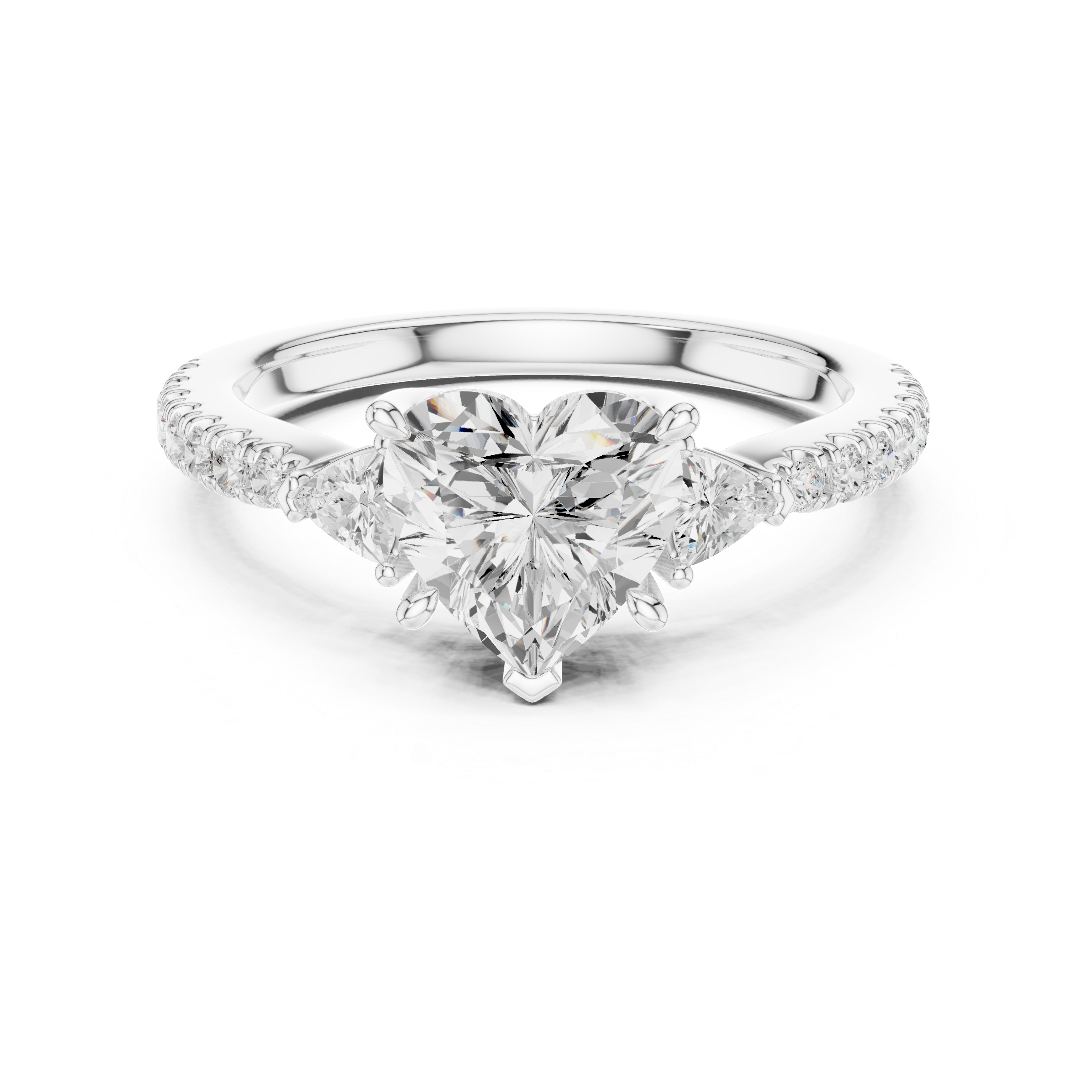 Shining Blossom Lab Grown Diamond Ring