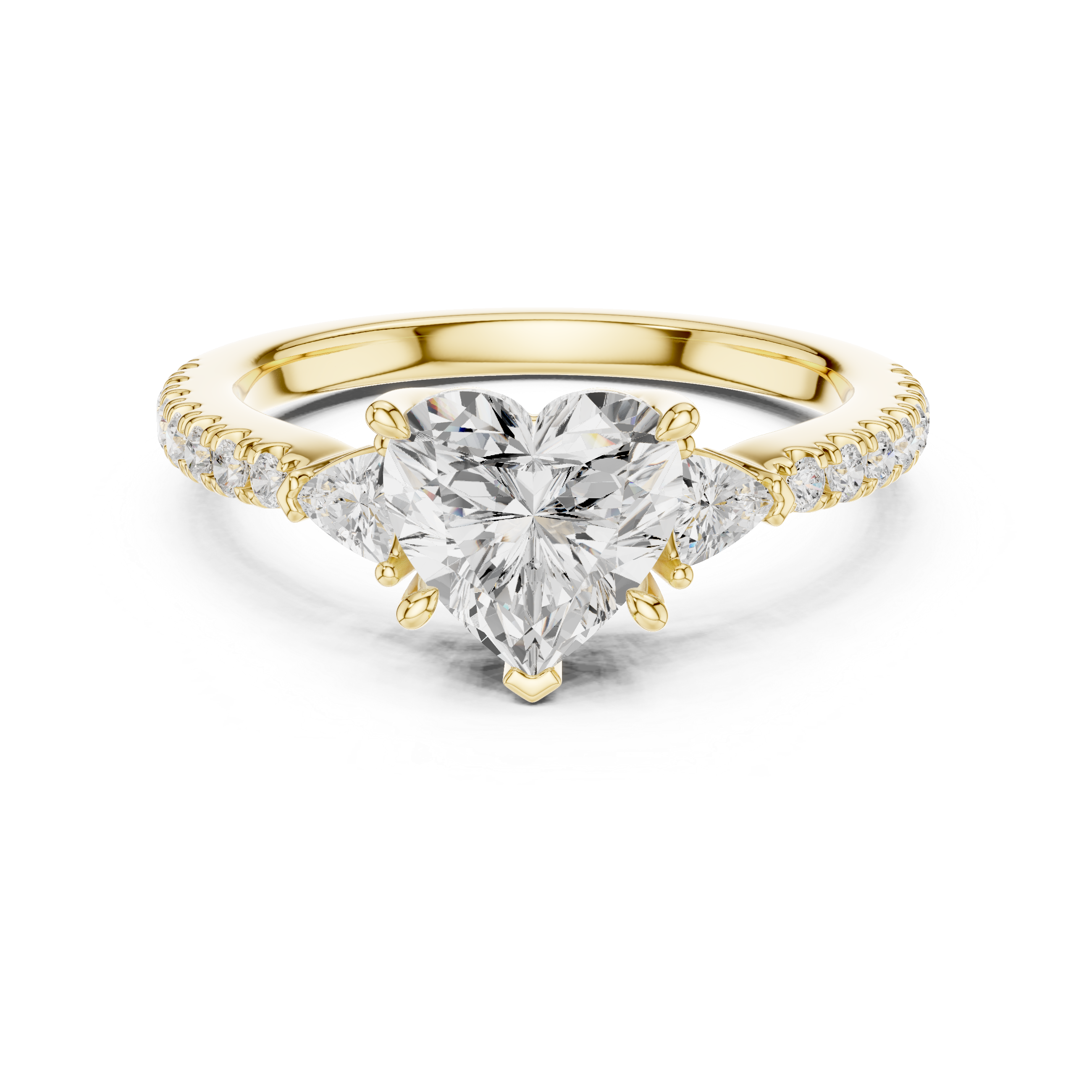 Shining Blossom Lab Grown Diamond Ring