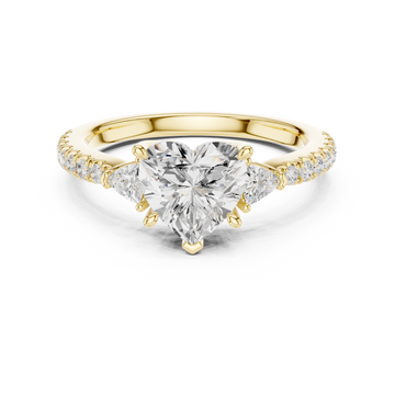 Shining Blossom Lab Grown Diamond Ring
