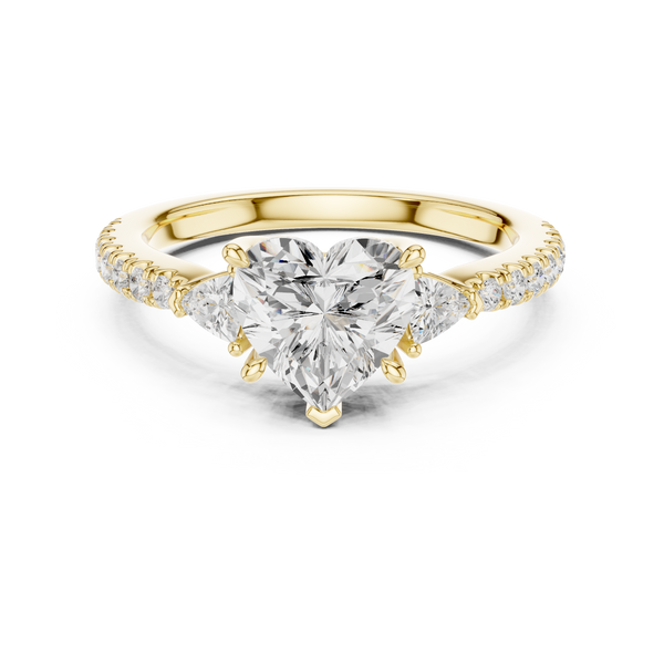 Shining Blossom Lab Grown Diamond Ring