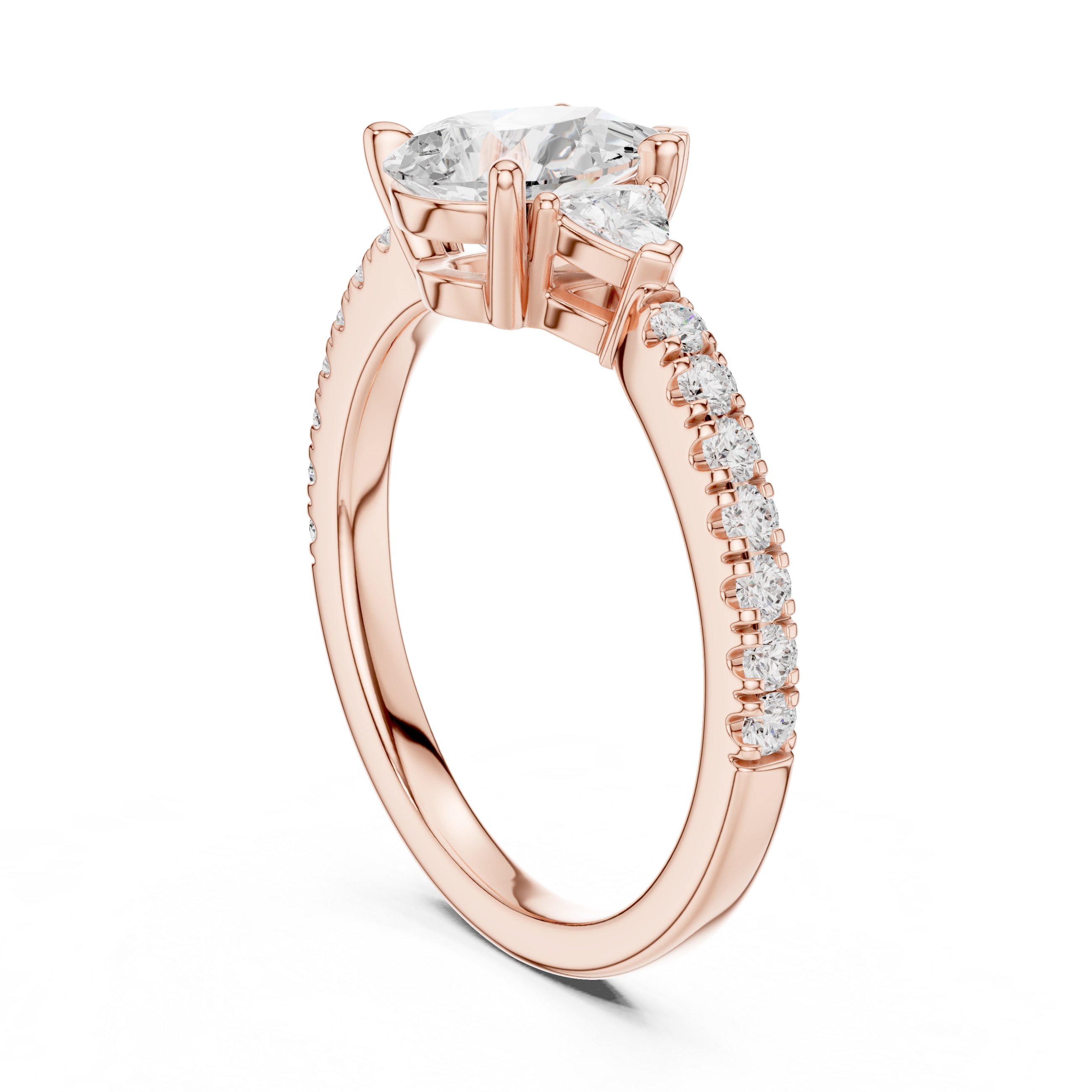 Silver Charm Lab Grown Diamond Ring