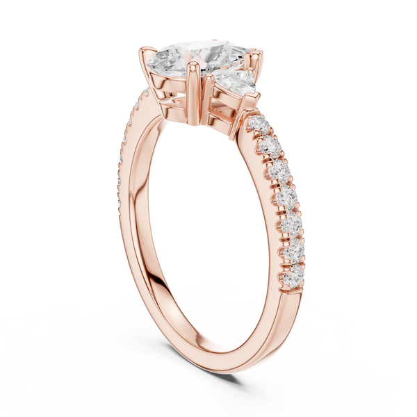 Silver Charm Lab Grown Diamond Ring