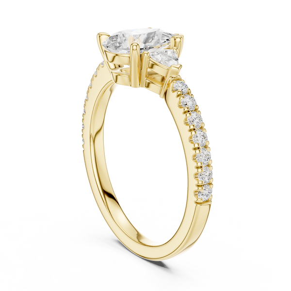 Silver Charm Lab Grown Diamond Ring
