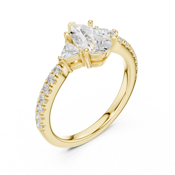 Silver Charm Lab Grown Diamond Ring