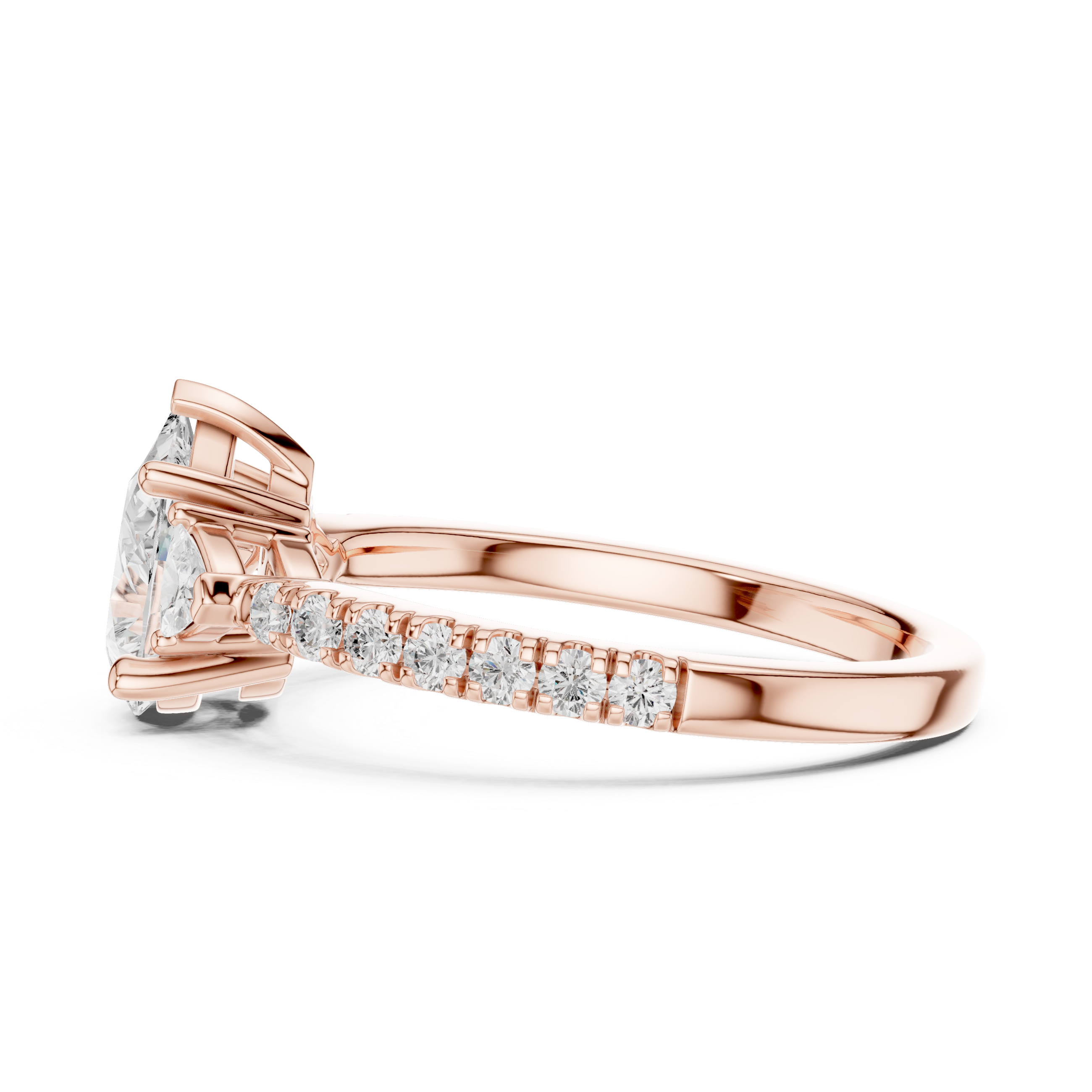 Silver Charm Lab Grown Diamond Ring