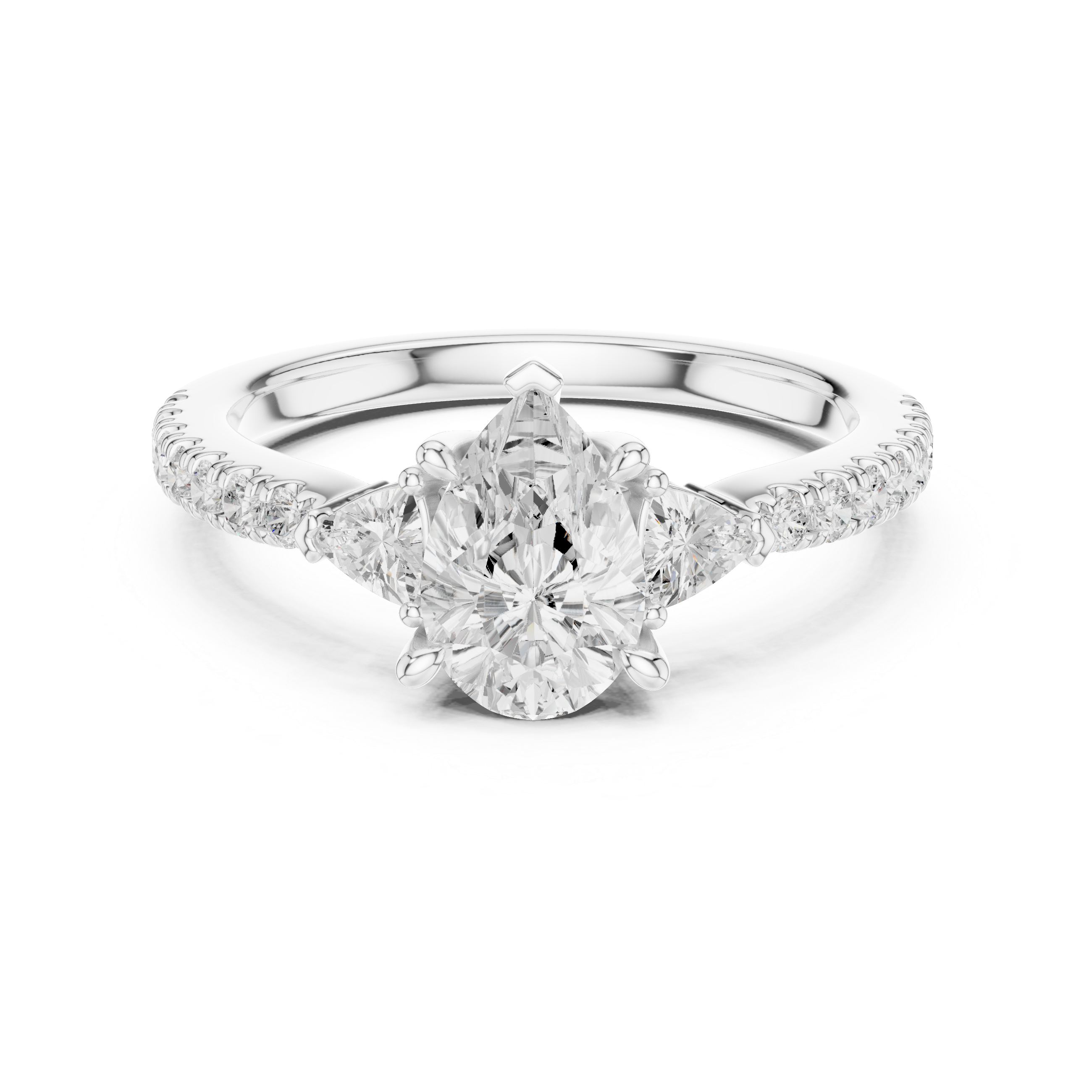Silver Charm Lab Grown Diamond Ring