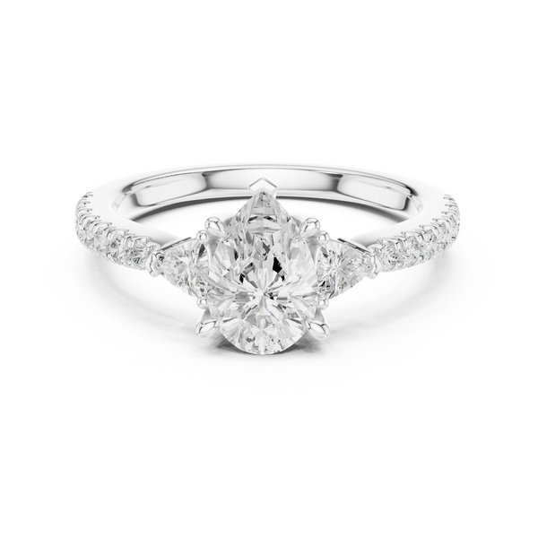 Silver Charm Lab Grown Diamond Ring