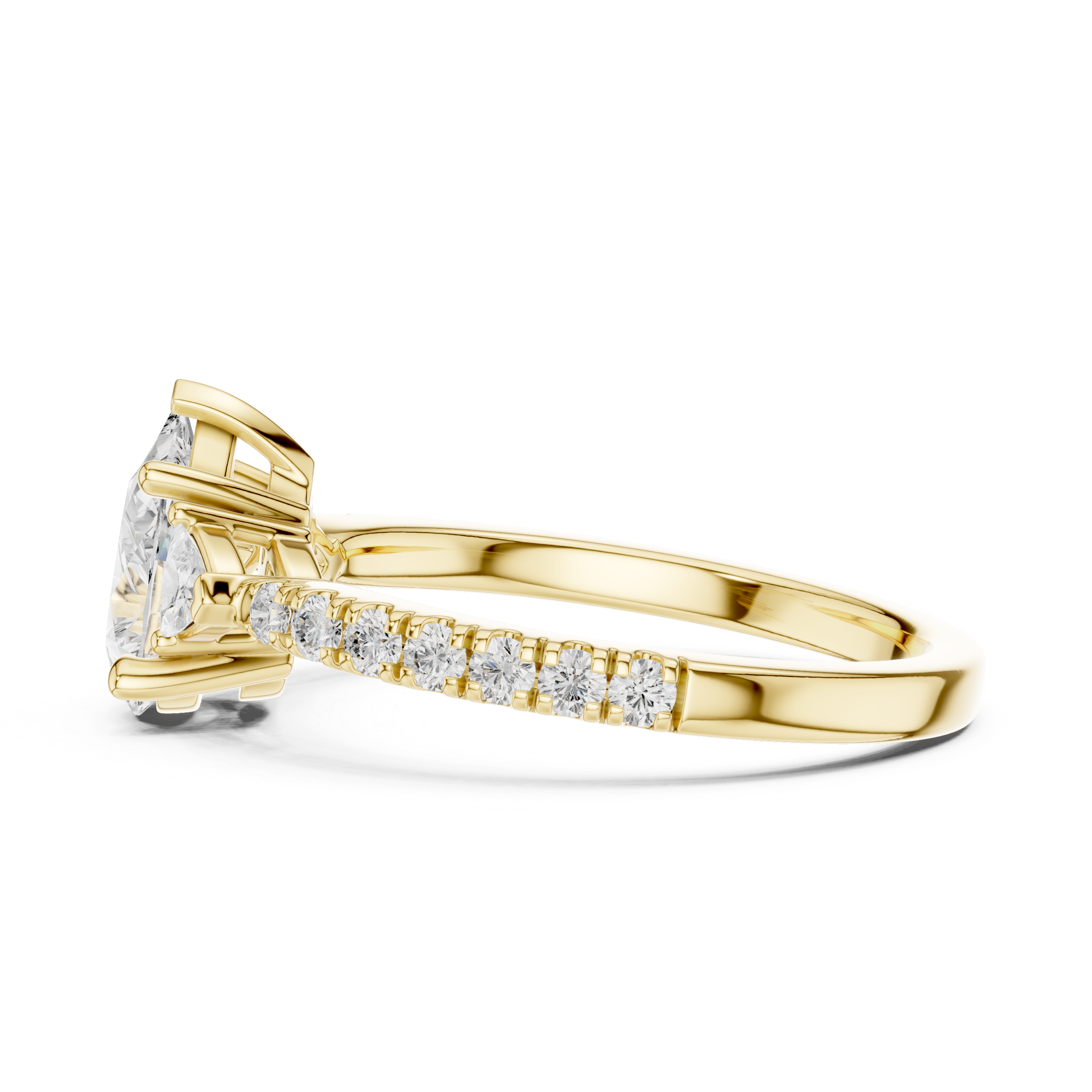 Silver Charm Lab Grown Diamond Ring