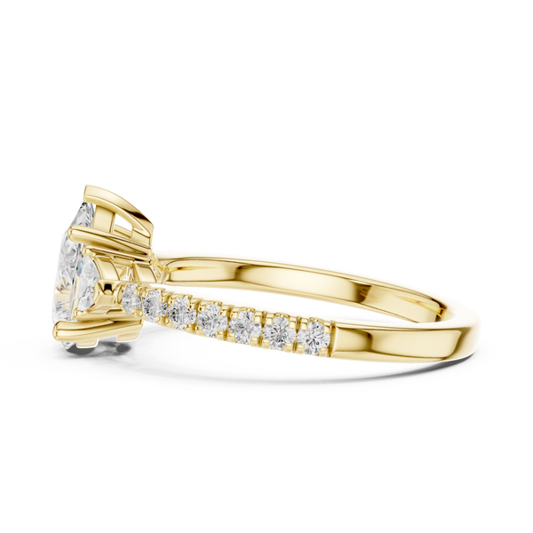 Silver Charm Lab Grown Diamond Ring