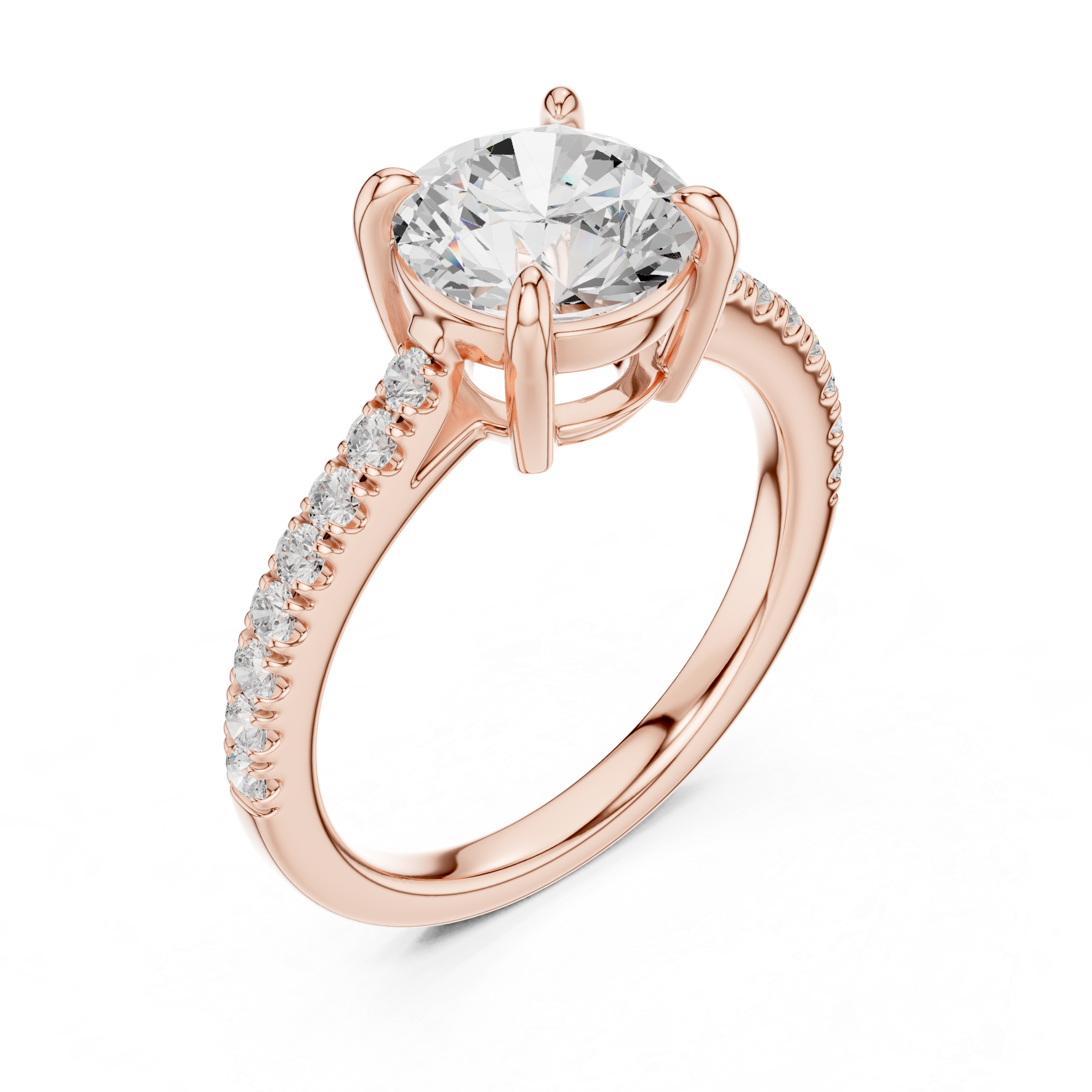 Delicate Blossom Lab Grown Diamond Ring