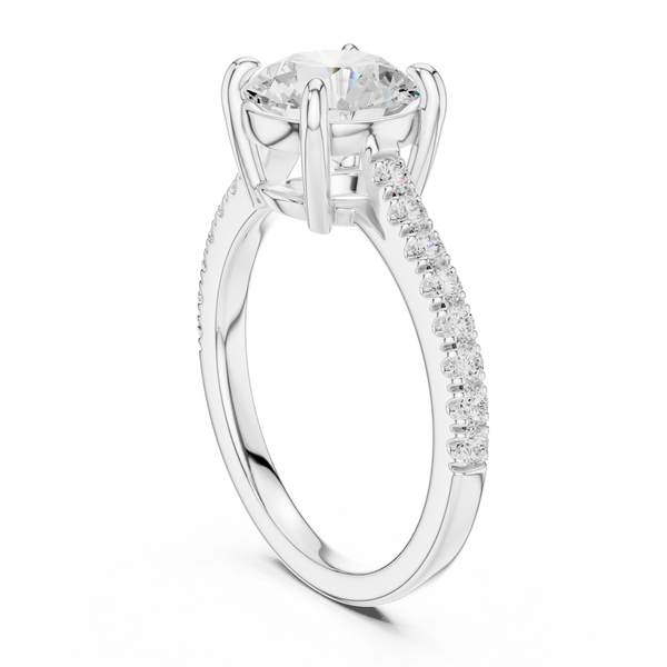 Delicate Blossom Lab Grown Diamond Ring