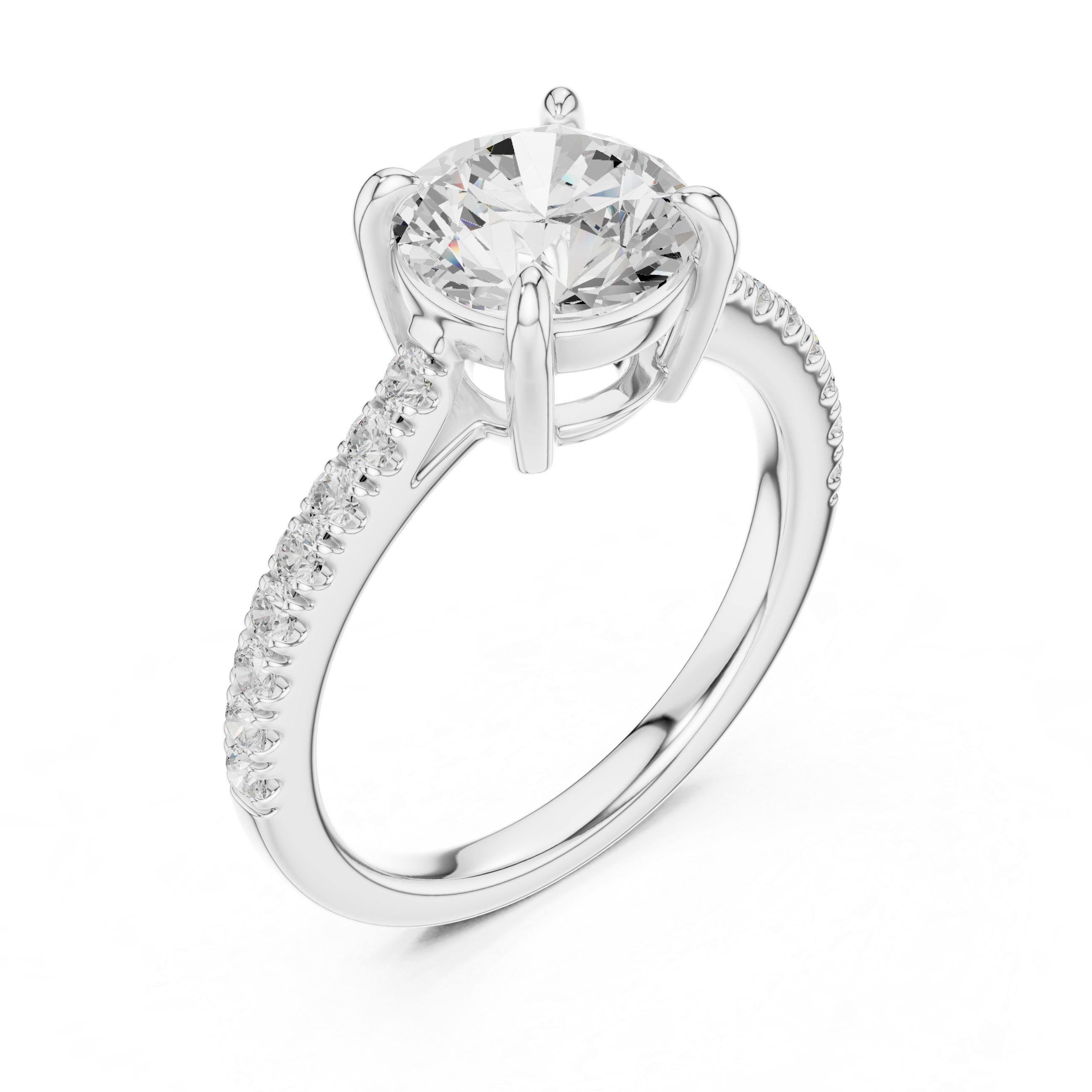 Delicate Blossom Lab Grown Diamond Ring