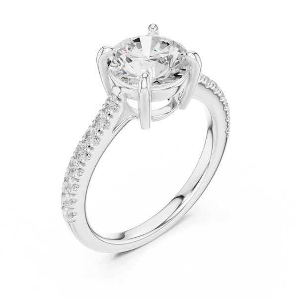 Delicate Blossom Lab Grown Diamond Ring