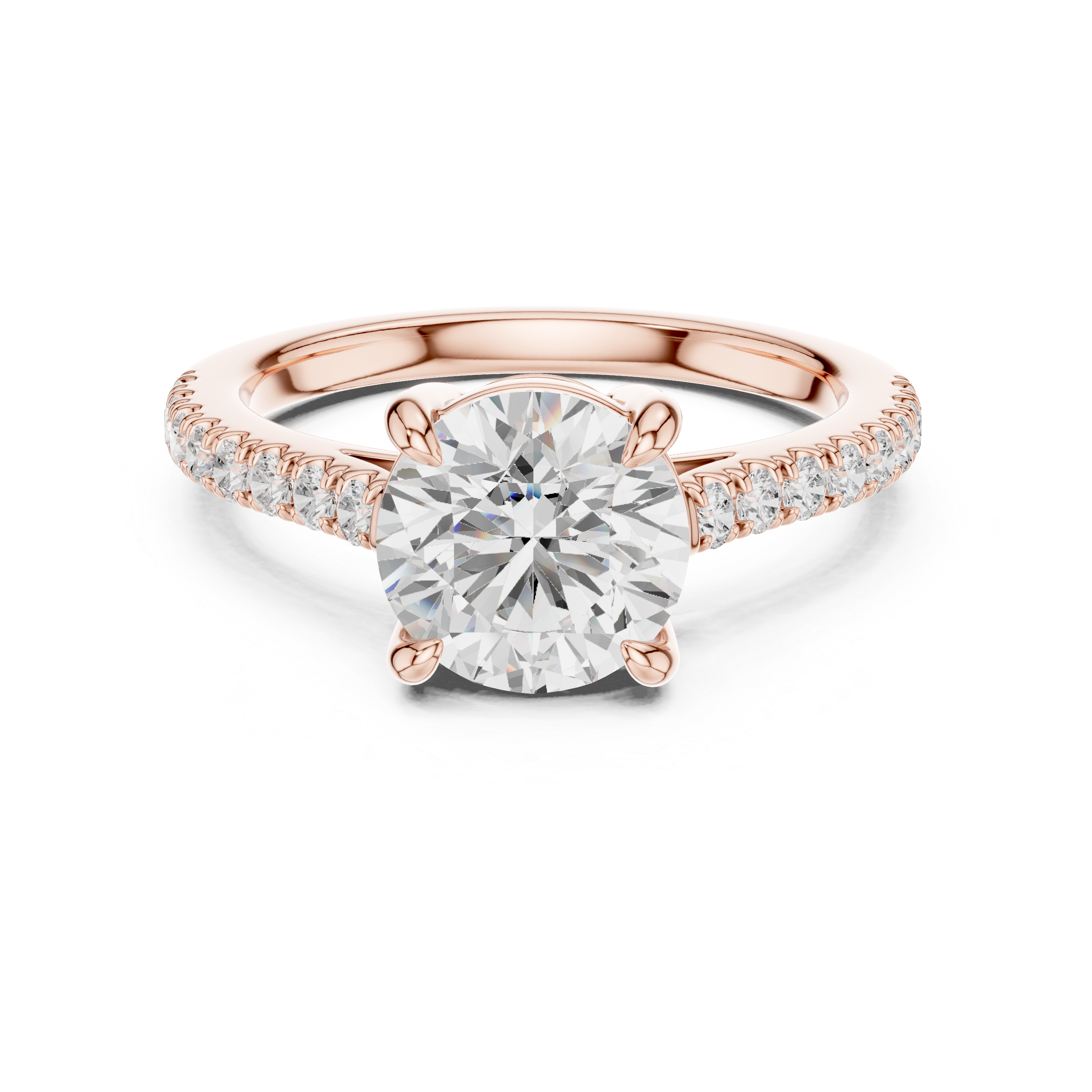 Delicate Blossom Lab Grown Diamond Ring