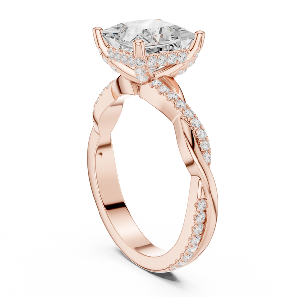 Golden Whisper Lab Grown Diamond Ring