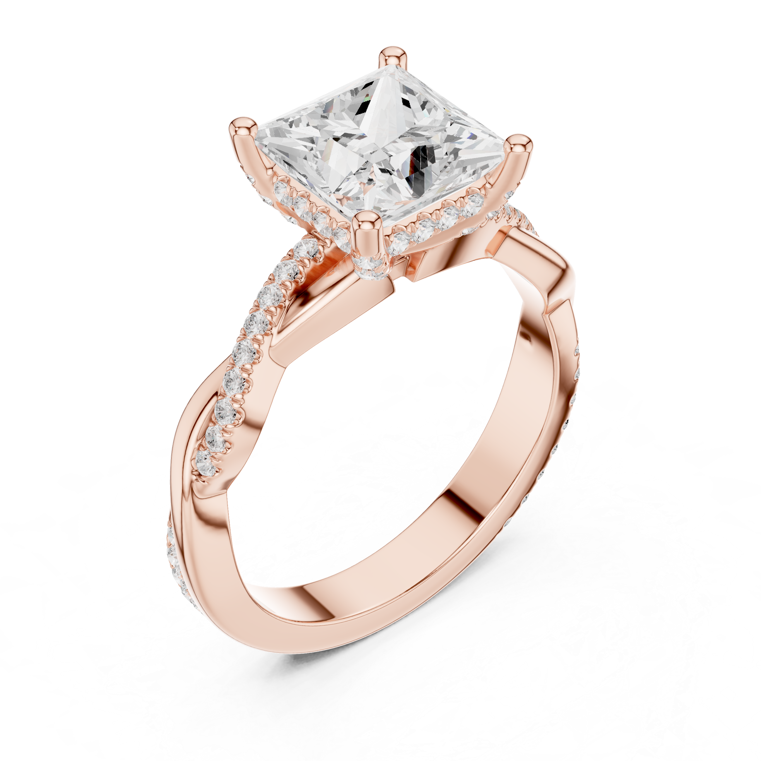 Golden Whisper Lab Grown Diamond Ring