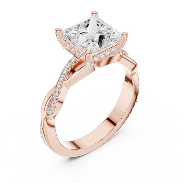 Golden Whisper Lab Grown Diamond Ring