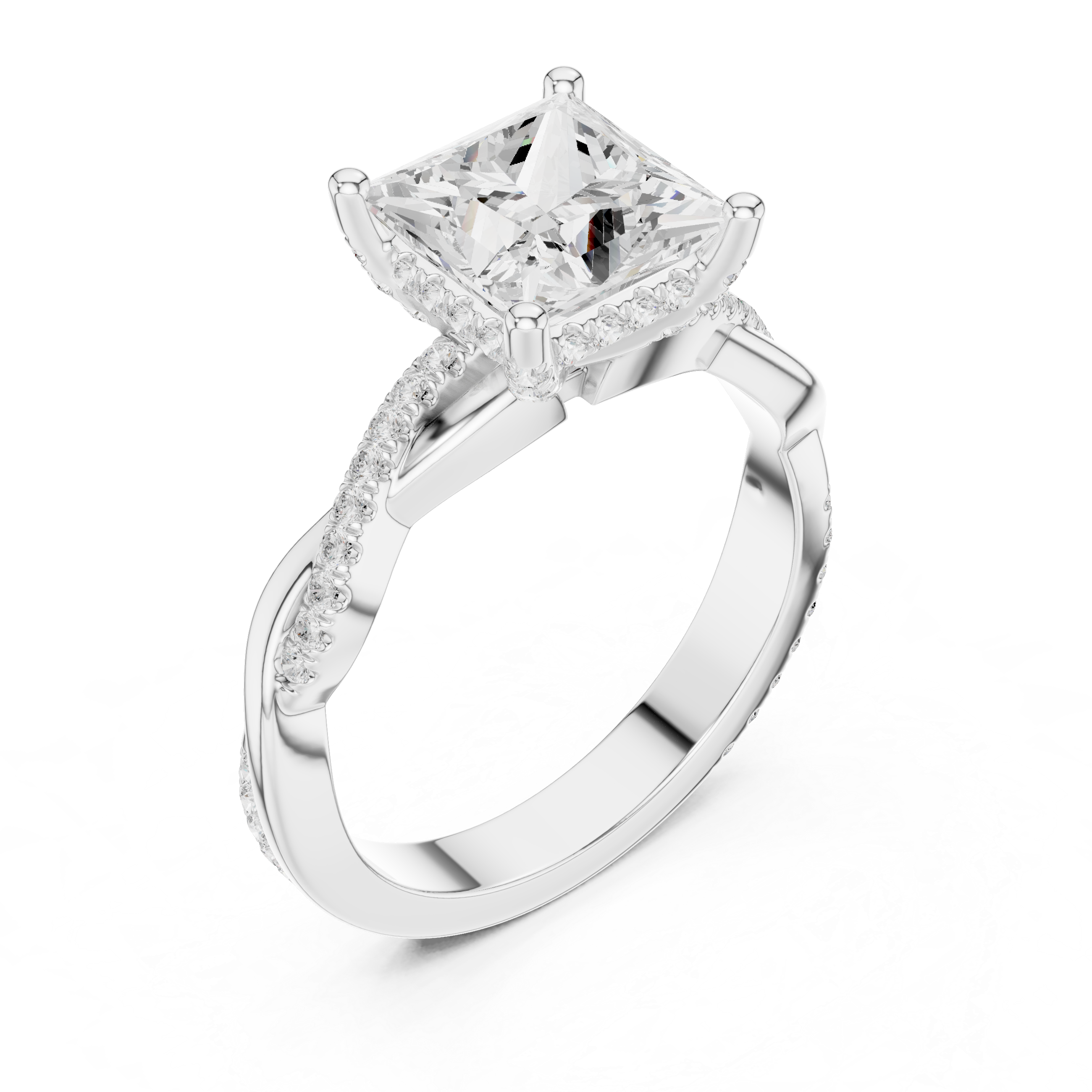 Golden Whisper Lab Grown Diamond Ring