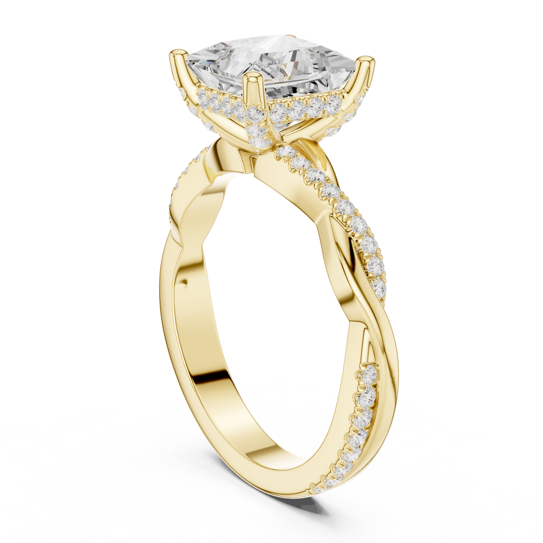 Golden Whisper Lab Grown Diamond Ring