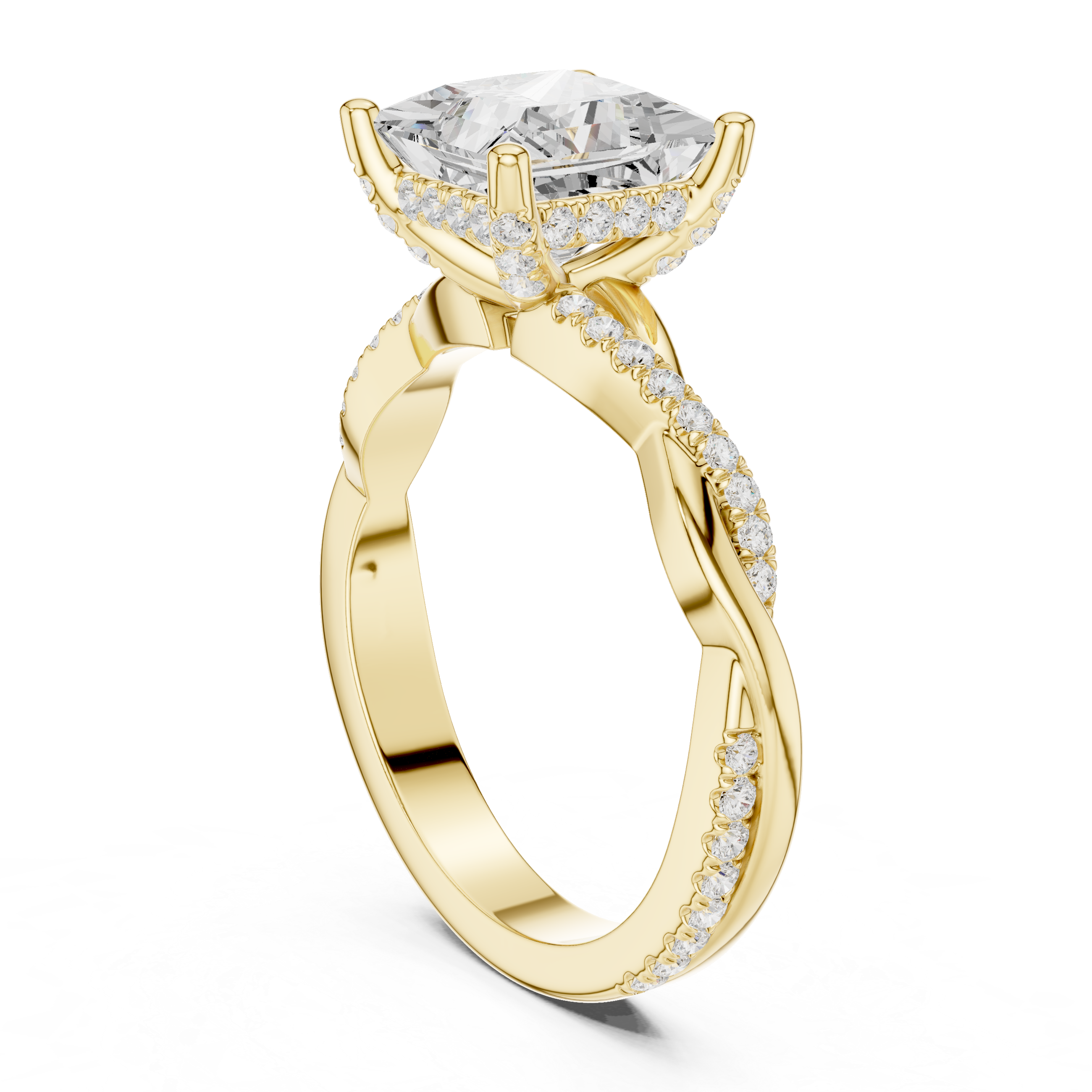 Golden Whisper Lab Grown Diamond Ring