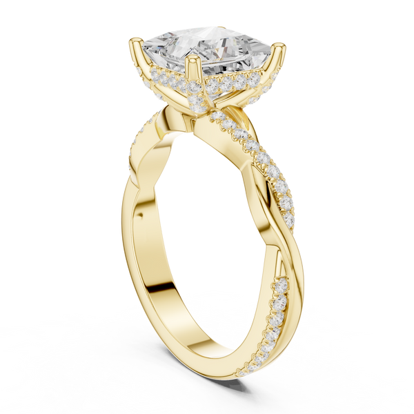 Golden Whisper Lab Grown Diamond Ring