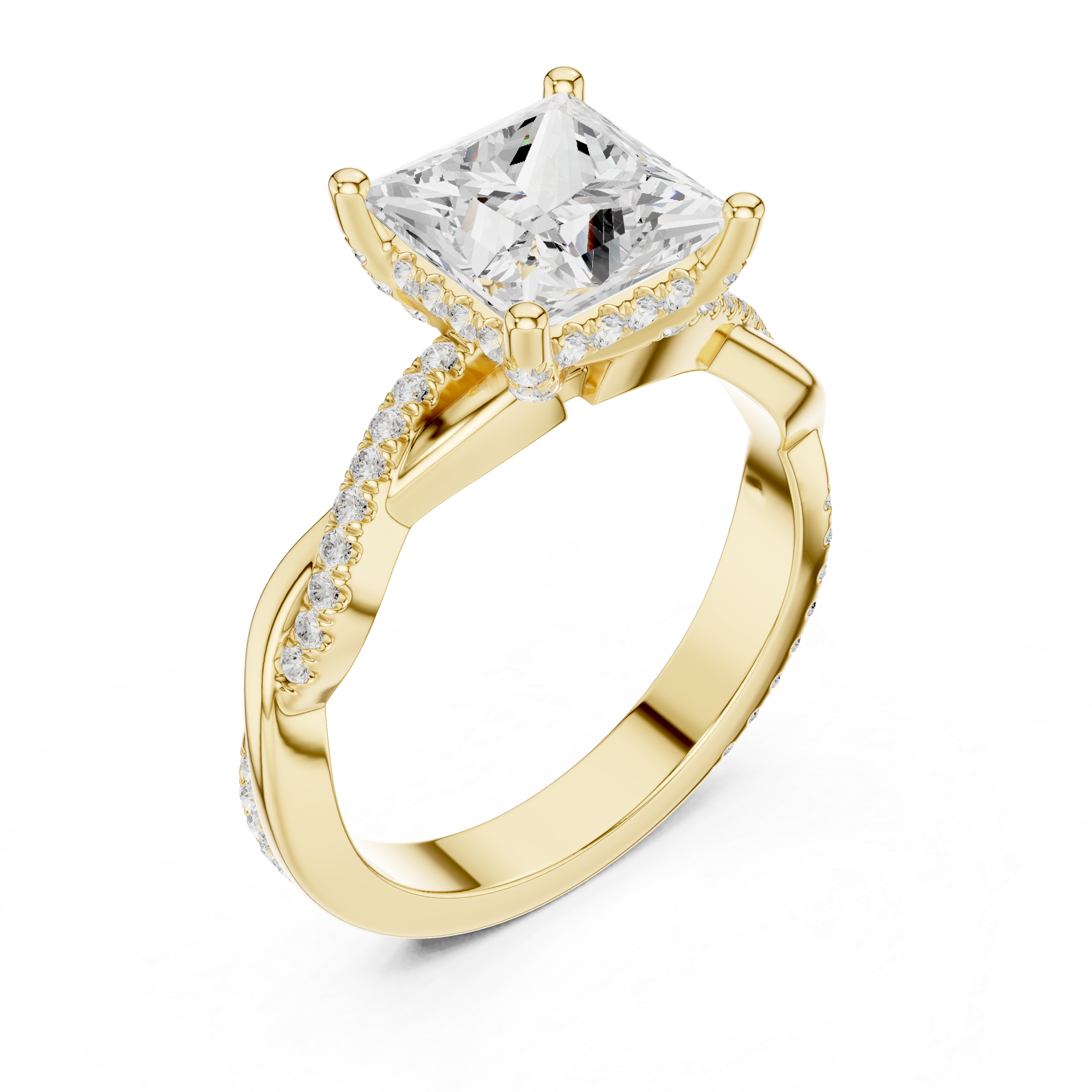 Golden Whisper Lab Grown Diamond Ring