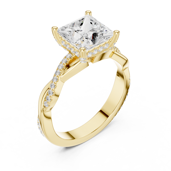 Golden Whisper Lab Grown Diamond Ring