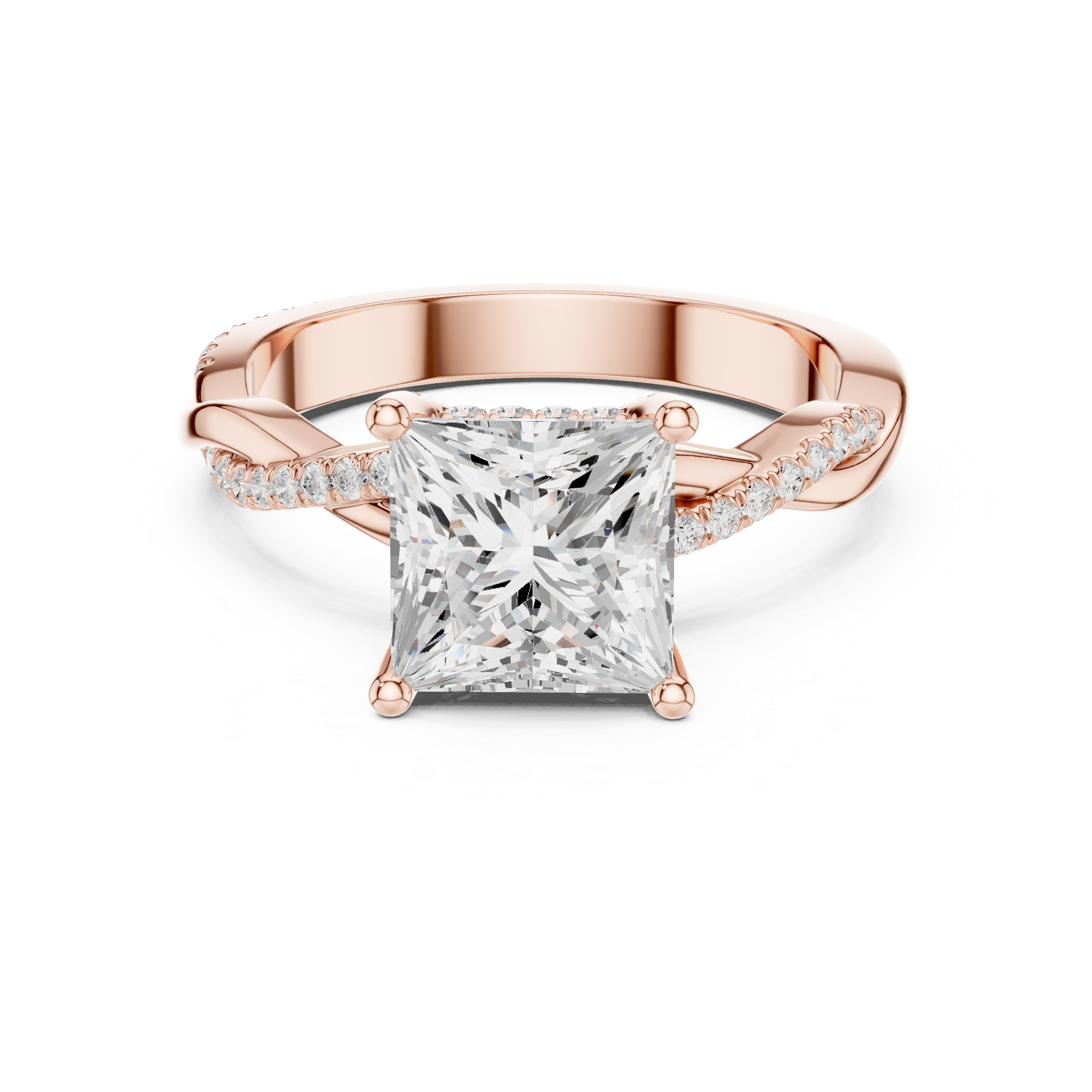 Golden Whisper Lab Grown Diamond Ring