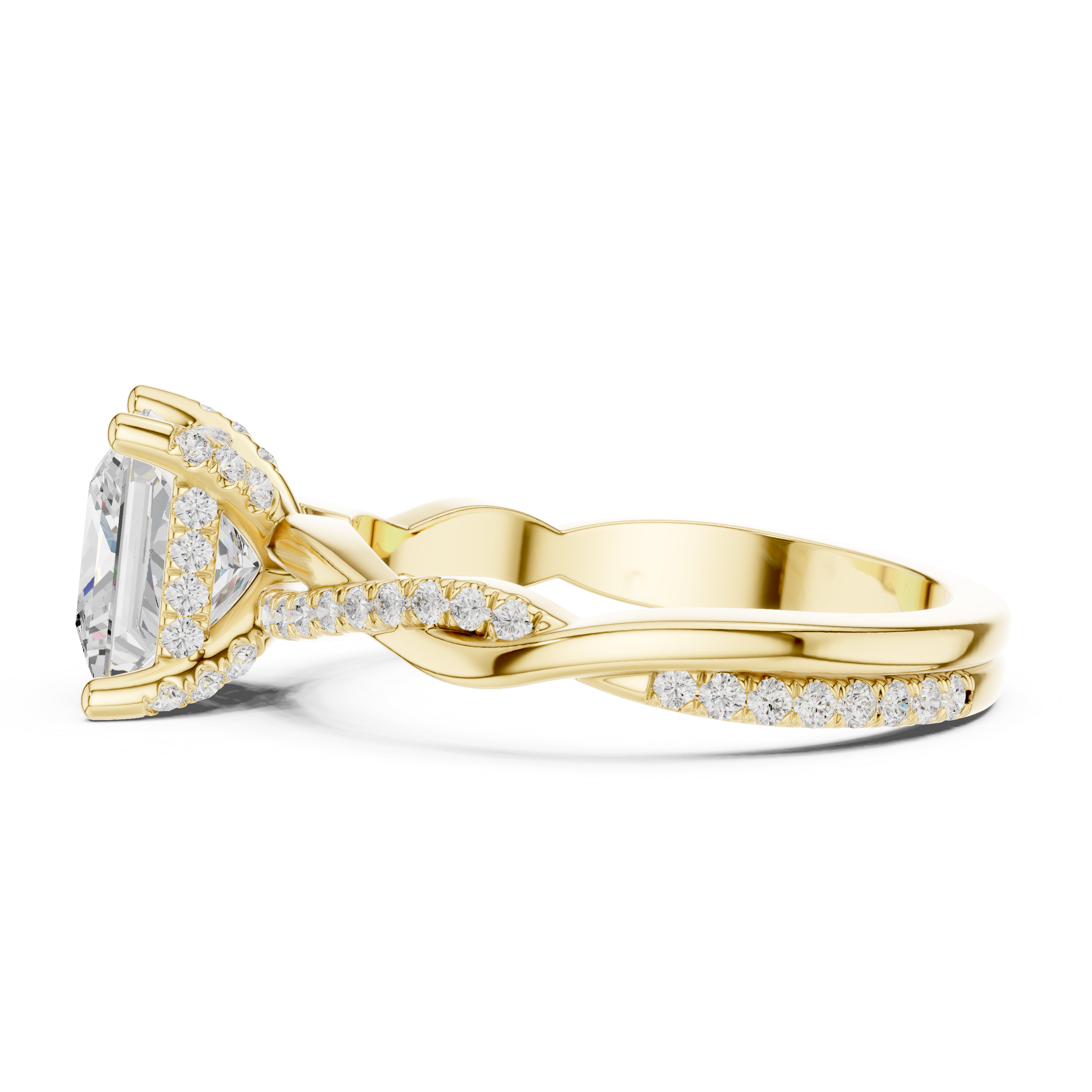 Golden Whisper Lab Grown Diamond Ring