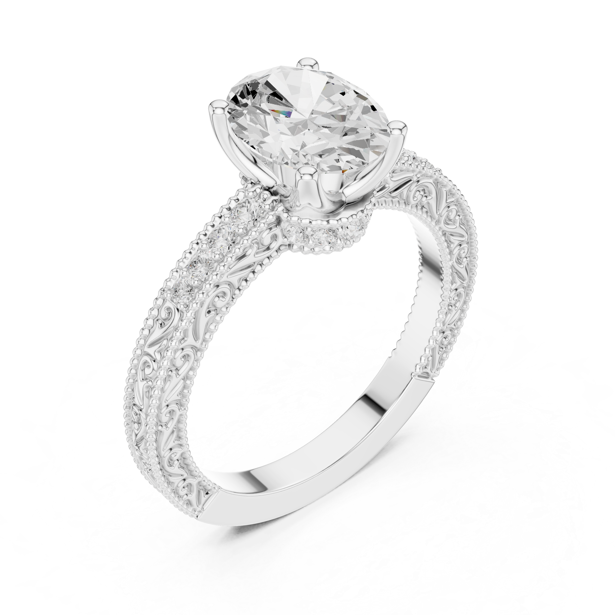 Elegant Aura Lab Grown Diamond Ring