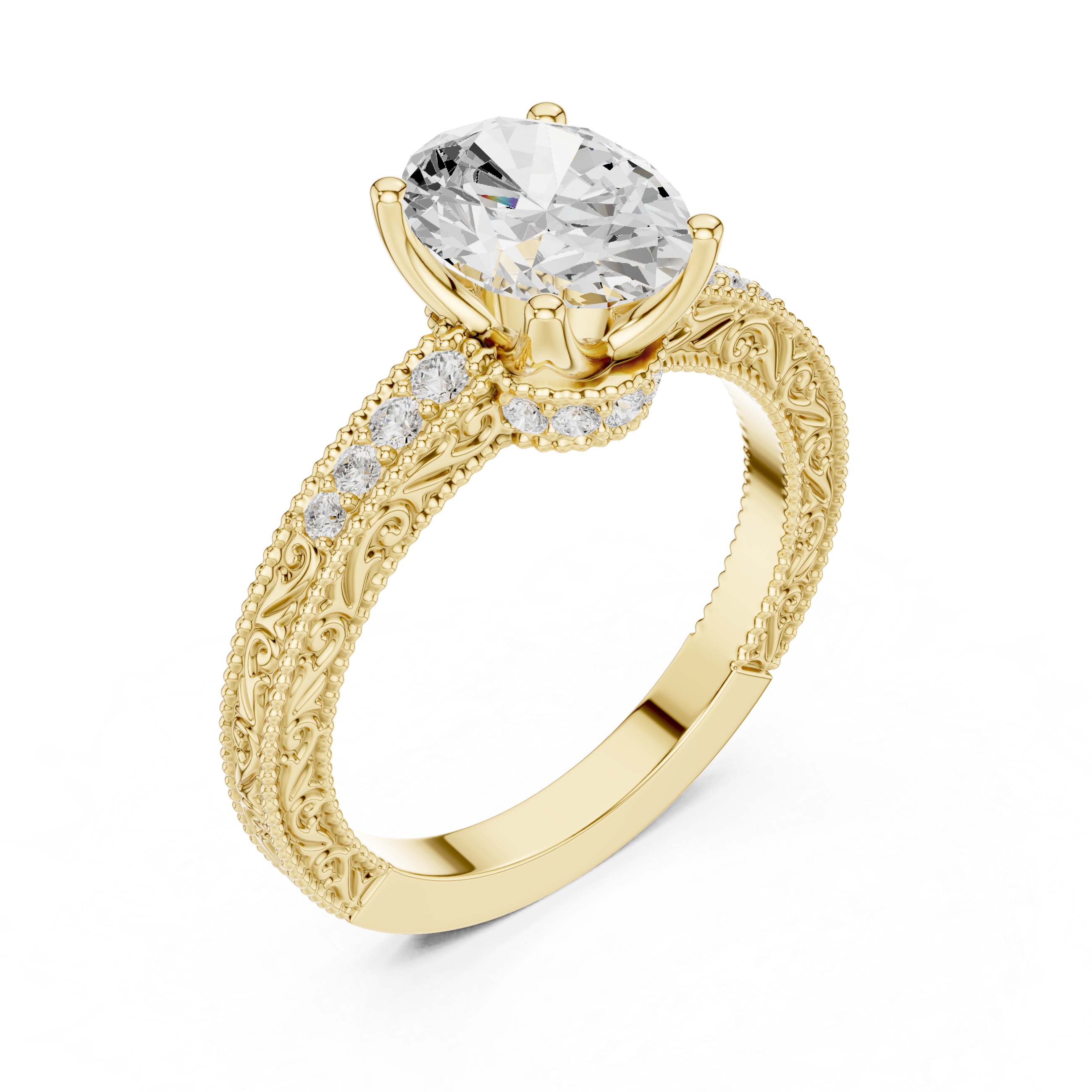 Elegant Aura Lab Grown Diamond Ring