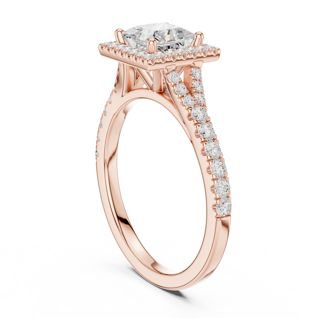 Golden Elegance Lab Grown Diamond Ring