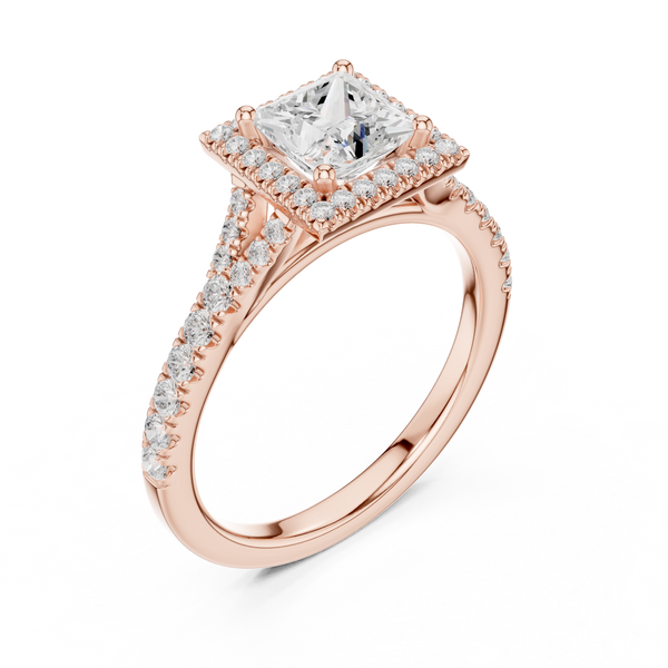 Golden Elegance Lab Grown Diamond Ring